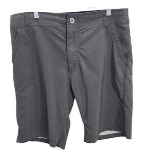 Kuhl Gray Men's Hiking Outdoors Flat Front Performance Shorts Size 34 Style 5129